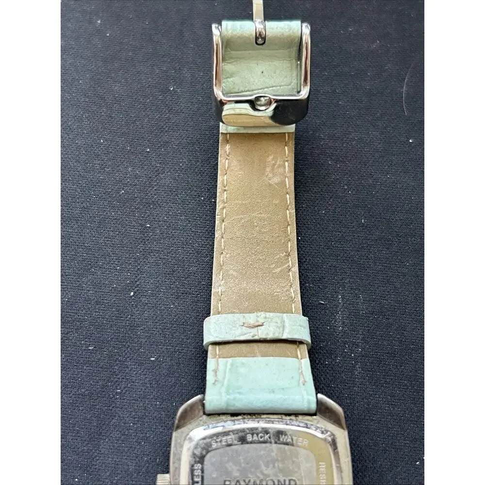 Raymond MOP Dial Mint Green Band Women’s Quartz Watch